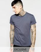 Farah T-shirt With F Logo Slim Fit Exclusive - Tar