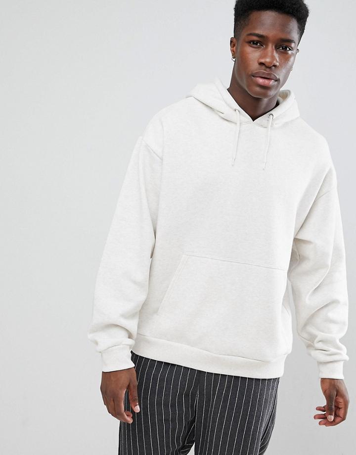 Weekday Big Hawk Hoodie Off White - White