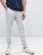 Hollister Slim Fit Cuffed Joggers In Gray Marl - Gray