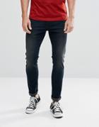 Lee Malone Super Skinny Jeans Over Dye - Navy
