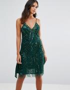 A Star Is Born Cami Embellished Dress - Green