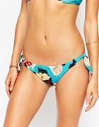 Seafolly Floral Tie Side Bikini Bottoms - Seychelles