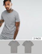 Puma 2 Pack T-shirt In Regular Fit In Gray 526001001758 - Gray