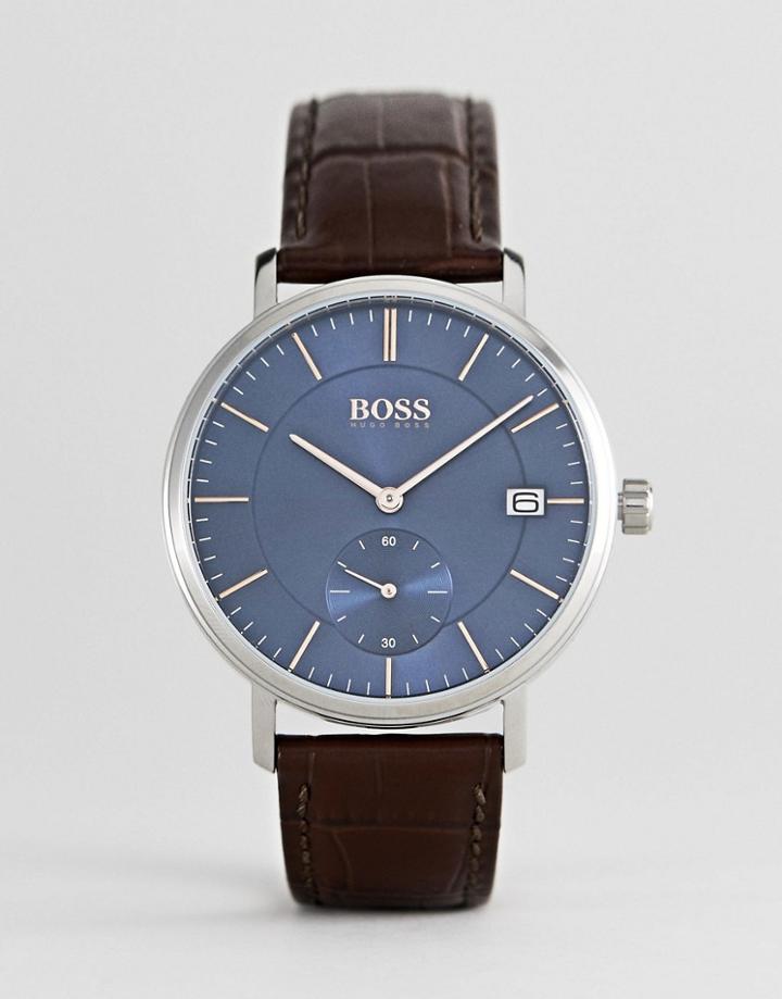 Boss 1513639 Corporal Leather Watch-brown