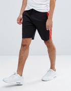 Asos Poly Tricot Short With Color Blocking - Black