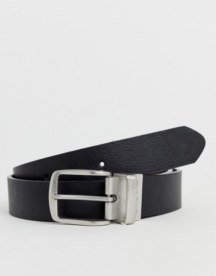 Ben Sherman Reversible Black & Brown Casual Belt-multi