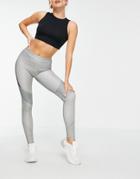 Lapp Contour Sports Leggings In Gray-grey