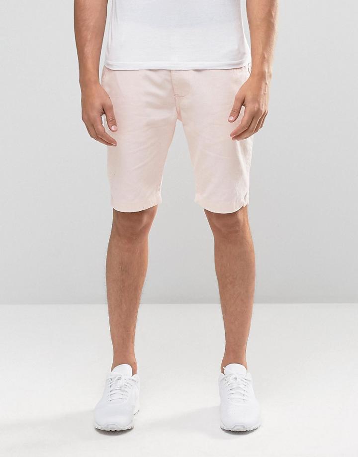 Bellfield Chino In Soft Pink - Pink