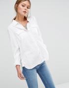 New Look Relaxed Linen Shirt - White