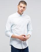 Original Penguin Stripe Slim Fit Herritage Shirt - Blue