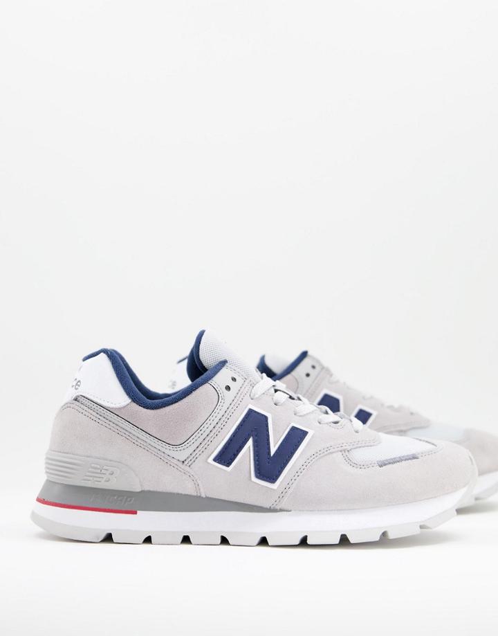 New Balance 574 Sneakers In Gray And Navy-grey