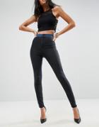Asos Rivington High Waisted Jegging In Two Tone - Multi