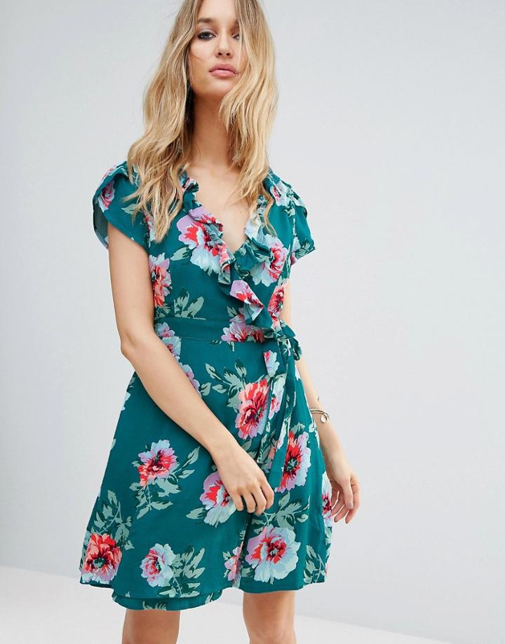 Somedays Lovin Floral Wrap Dress - Multi