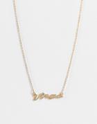 Monki Zodiac Virgo Sign Necklace In Gold