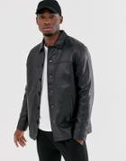 Barneys Originals Reefer Leather Jacket