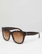 Dolce & Gabbana 0dg4270 Oversized Cat Eye Sunglasses In Tort 55mm - Brown