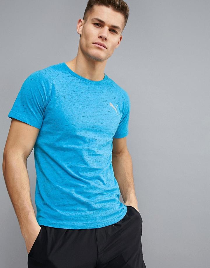 Puma Running Evostripe T-shirt In Blue 59062411 - Blue