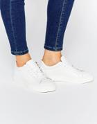 Selected Femme Donna White Leather Sneakers - White