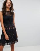 All Saints Milen Maize Dress - Black
