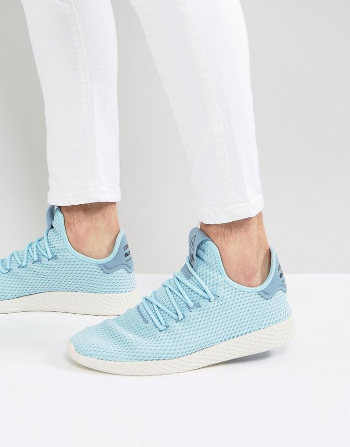 Adidas Originals X Pharrell Williams Tennis Hu Sneakers In Blue Cp9764 - Blue