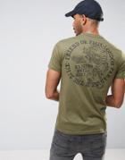 Friend Or Faux Tiger Back Print T-shirt - Green