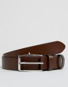 Smith And Canova Slim Leather Belt - Brown
