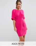 Asos Petite Mini Smart Woven Dress With V Back - Pink