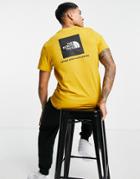 The North Face Red Box T-shirt In Yellow