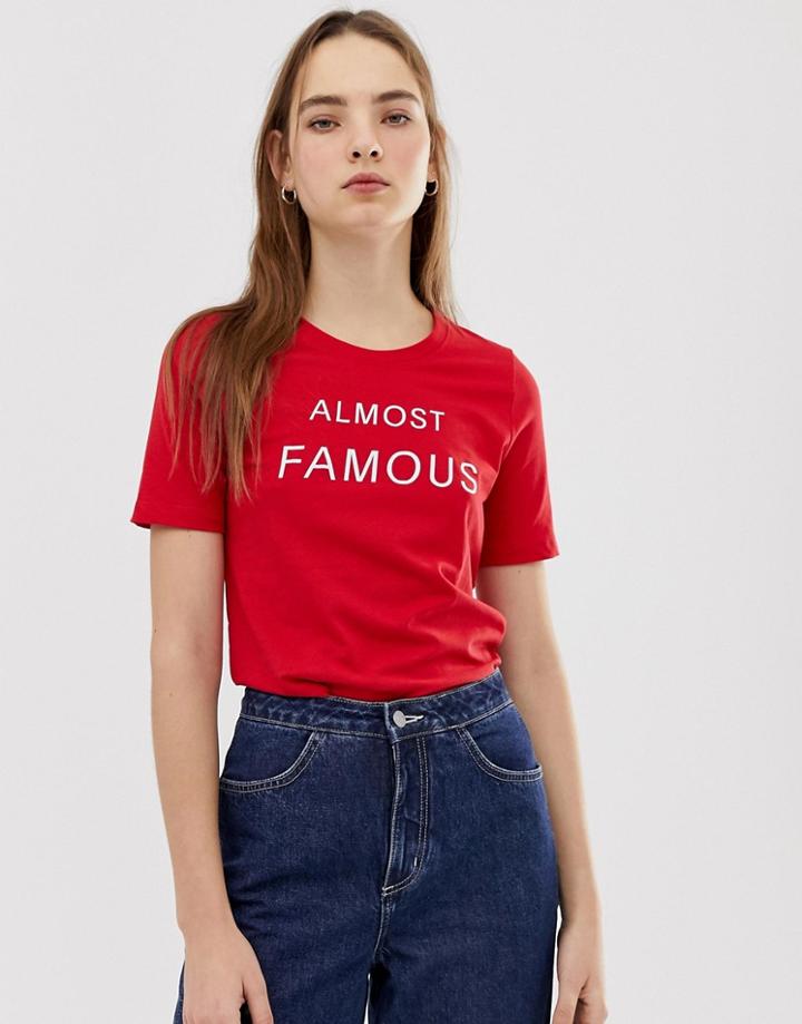 Minimum Slogan T-shirt - Red