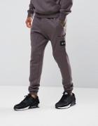 Nicce London Skinny Joggers With Patch Logo - Gray