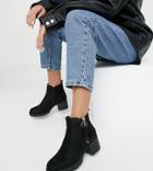 Simply Be Heeled Wide Fit Boots With Cleated Sole In Black