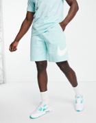 Nike Club Shorts In Aqua-blues