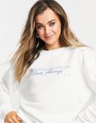 Chelsea Peers Mantra Sweatshirt In White