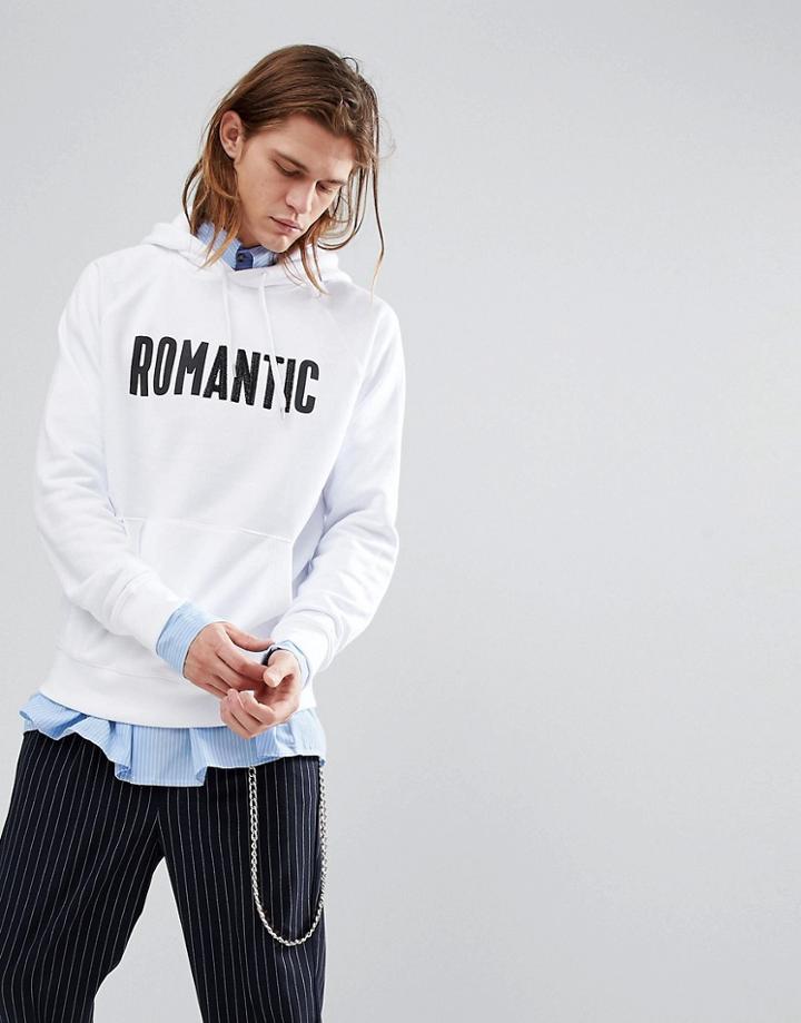 Wood Wood Romantic Hoodie In White - White