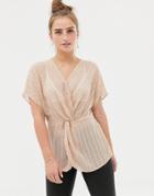 New Look Embellished Blouse - Pink