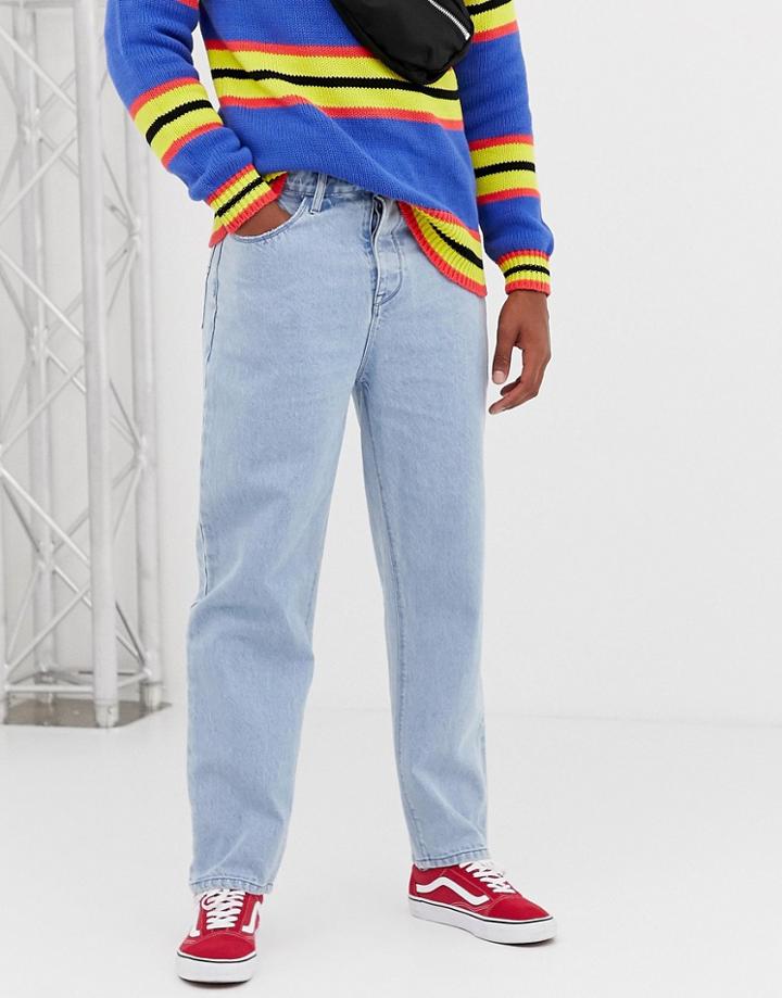 Collusion X005 Straight Leg Jean In Light Blue Wash - Blue
