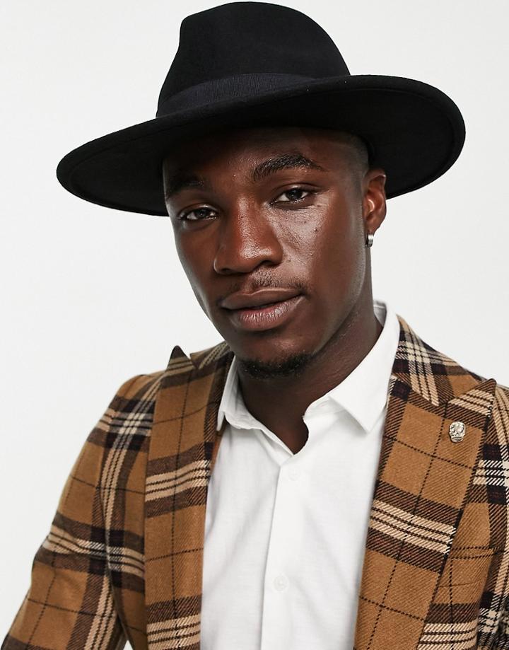 Boardmans Felt Fedora In Black