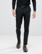 New Look Skinny Smart Pants In Black - Black