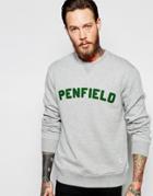 Penfield Sweatshirt With Collegiate Logo In Gray - Gray