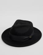 Goorin Fratelli Fedora Hat In Black - Black