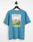 The North Face Camp Back Print T-shirt In Blue