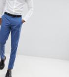 Asos Design Tall Skinny Smart Pants In Pale Blue - Blue