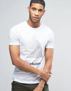 Jack & Jones T-shirt With Gradient Triangle - White