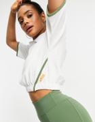Asos 4505 Tennis Polo Shirt In Towelling-white
