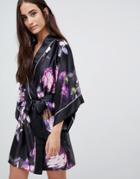 B By Ted Baker Sunlit Floral Kimono - Black
