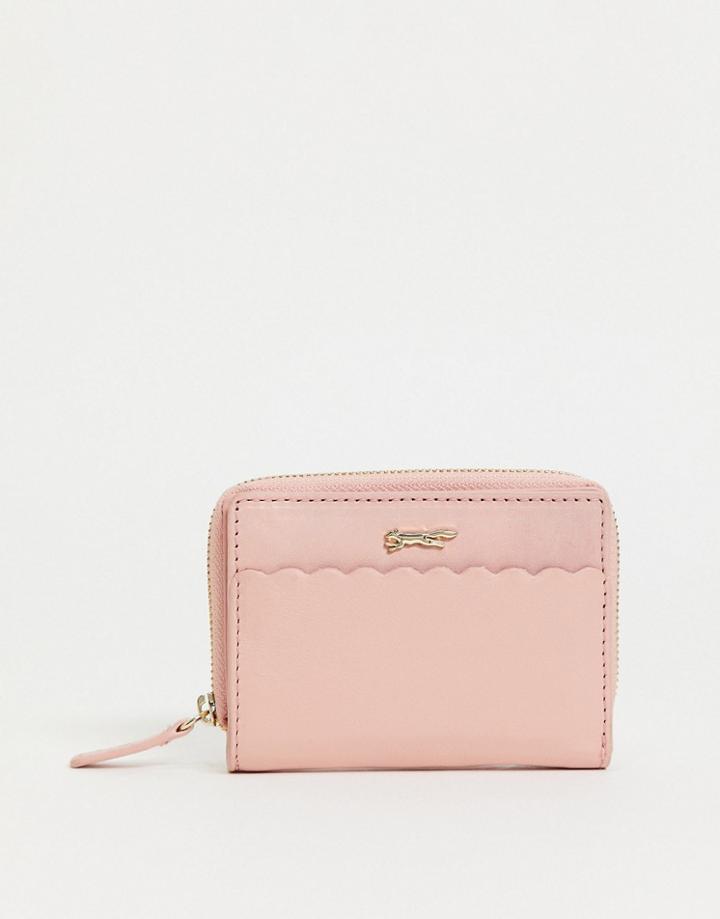 Paul Costelloe Leather Wallet In Light Pink