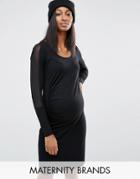 Noppies Maternity Dress With Mesh Panels - Black