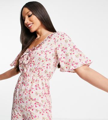Influence Tall Romper In Floral Print-multi