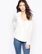 See U Soon Wrap Front Blouse With Metallic Piping - Off White