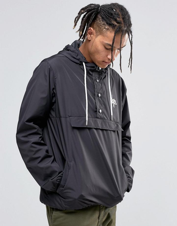 Hype Lightweight Overhead Jacket - Black